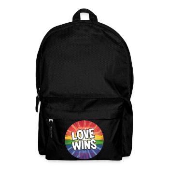 LGBTQ Love Wins - Rucksack - Schwarz - Vorne