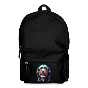 Briquet Griffon Vendéen Chien Race Dessin Animé Kawaii - Sac à dos - noir - Devant