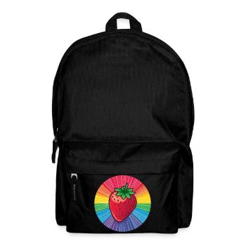 LGBTQ Erdbeere - Rucksack - Schwarz - Vorne