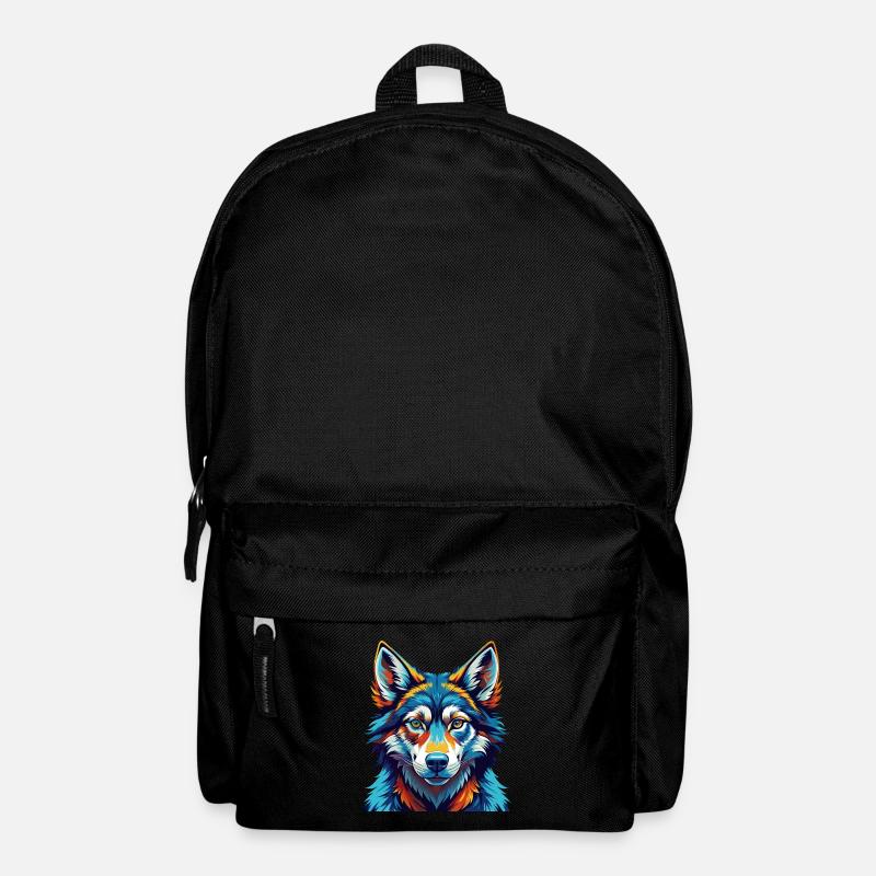Tschechoslowakische Wolfshundrasse Karikatur Kawaii - Rucksack - Schwarz