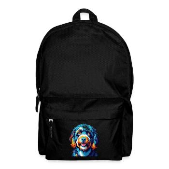 Portuguese Water Dog Breed Colorful Cartoon Kawaii - Backpack - black - Front