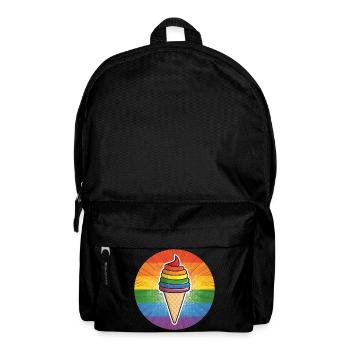 LGBTQ Ice Cream Eis - Backpack - black - Front