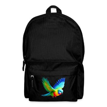 Rainbow Parakeet (03) - Backpack - black - Front