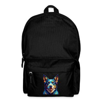 Portuguese Cattle Dog Breed Cartoon Kawaii - Backpack - black - Front
