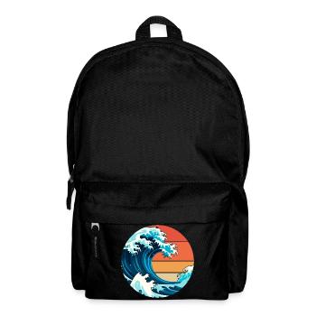 Japan Wave - Backpack - black - Front