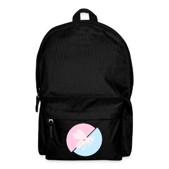 Bee Contrast Red Pastel Blue - Backpack - black - Front