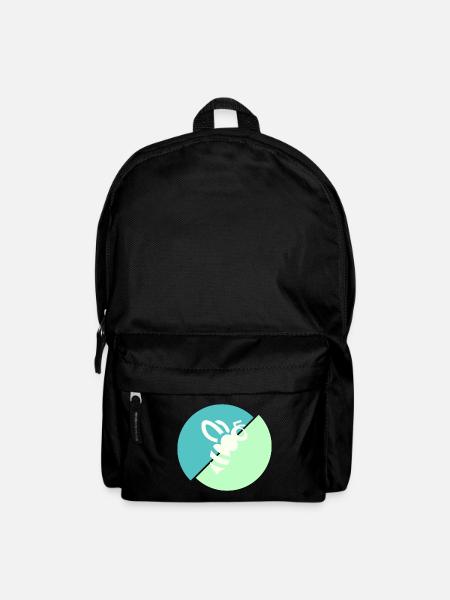 Pastellgrün Kontrastbiene - Rucksack - Schwarz