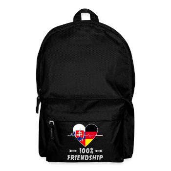 Slowakei und Deutschland 100% Freundschaft - Rucksack - Schwarz - Vorne