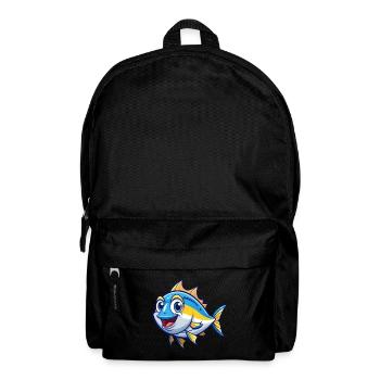 Tuna Cute Cartoon Character Kawaii Clipart - Backpack - black - Front