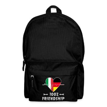 Italy and Germany 100% friendship - Backpack - black - Front