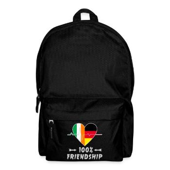 L'Irlande et l'Allemagne : amitié à 100 % - Sac à dos - noir - Devant