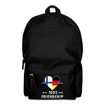 Finland and Germany 100% friendship - Backpack - black - Front