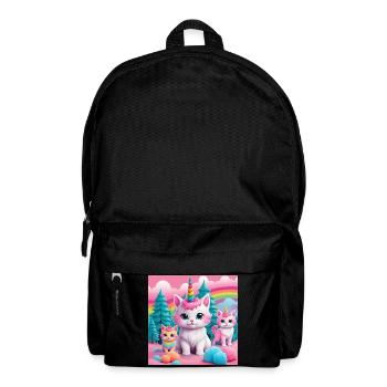 Unicorn Kittens - Backpack - black - Front