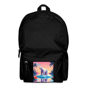 Ours blanc - Sac à dos - noir - Devant