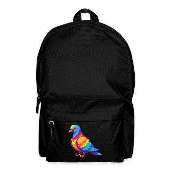 Taube Bunte Kawaii Cartoon Figur Clipart - Rucksack - Schwarz - Vorne