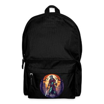 Gruseliges Halloween-party-kostüm Zombie-krieger - Sac à dos - noir - Devant