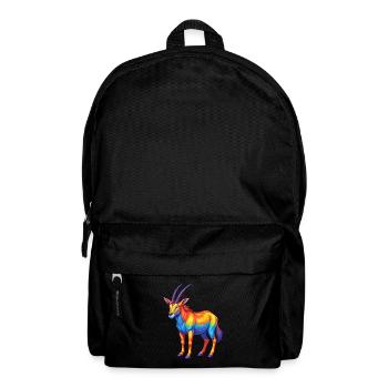 Oryx Bunte Kawaii Cartoon Charakter Clipart - Rucksack - Schwarz - Vorne