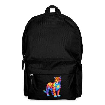Jaguar Bunte Kawaii Cartoon Charakter Clipart - Rucksack - Schwarz - Vorne