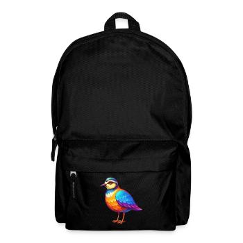 Regenpfeifer Bunte Kawaii Cartoon Figur Vogel - Rucksack - Schwarz - Vorne