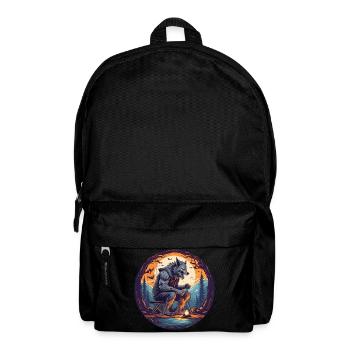 Gruselig Halloween Party Kostüm Werwolf Camping - Backpack - black - Front