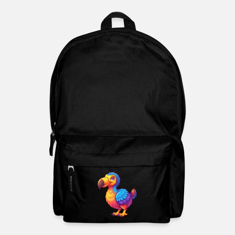 Dodo Bunte Kawaii Cartoon Figur Vogel - Rucksack - Schwarz