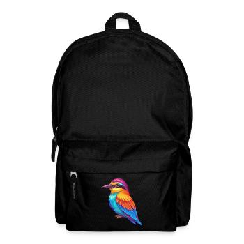 Bee Eater Colorful Kawaii Cartoon Character Bird - Backpack - black - Front