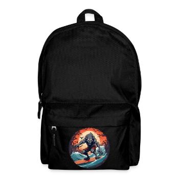 Gruselig Halloween Party Kostüm Werwolf Surfen - Backpack - black - Front