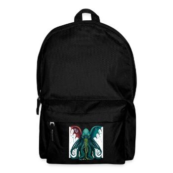 Cthulhu Lord and Savior Monster Horror T-Shirt - Rucksack - Schwarz - Vorne