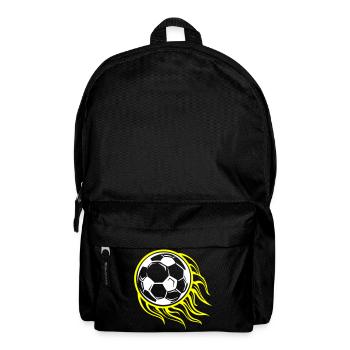 Soccer Flame Fire Symbol - Backpack - black - Front