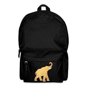 Yoga Éléphant Inde Or Luxe Médiation Énergie - Sac à dos - noir - Devant