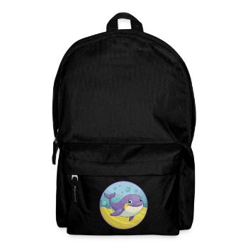 Wal Niedlich Kawaii Cartoon Clipart Tier Haustier - Rucksack - Schwarz - Vorne