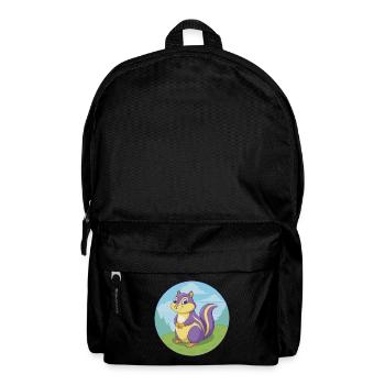 Chipmunk Cute Kawaii Cartoon Clipart Animal Pet - Backpack - black - Front