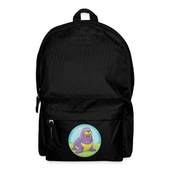 Walrus Cute Kawaii Cartoon Clipart Animal Pet - Backpack - black - Front