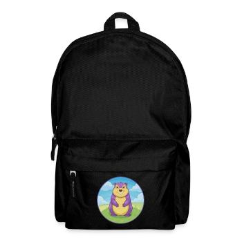Marmot Cute Kawaii Cartoon Clipart Animal Pet - Backpack - black - Front