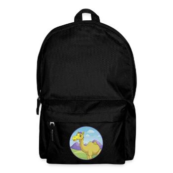Camel Cute Kawaii Cartoon Clipart Animal Pet - Backpack - black - Front