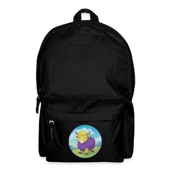 Yak Cute Kawaii Cartoon Clipart Animal Pet - Backpack - black - Front