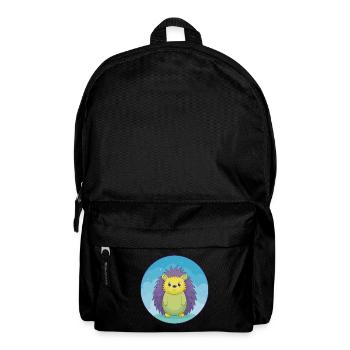 Igel Niedlich Kawaii Cartoon Clipart Tier Haustier - Rucksack - Schwarz - Vorne
