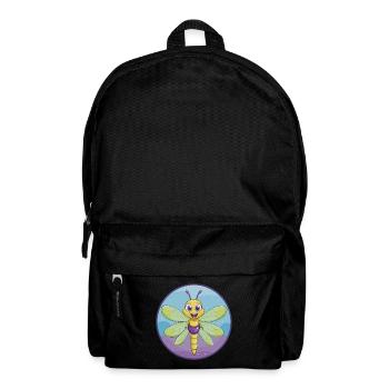 Libelle Niedliche Kawaii Cartoon Clipart Tier Haustier - Rucksack - Schwarz - Vorne