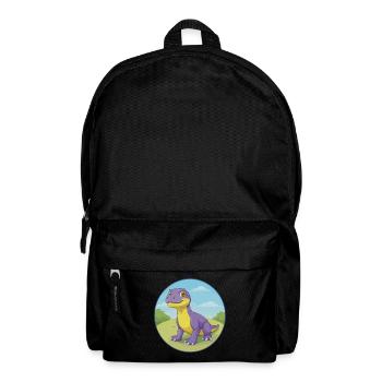 Komodo Dragon Cute Kawaii Cartoon Clipart Animal - Backpack - black - Front
