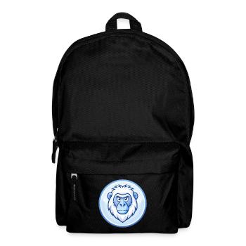 Babouin Bleu Kawaii Dessin Animé Personnage Clipart Animal de compagnie - Sac à dos - noir - Devant