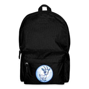 Antilope Blau Kawaii Cartoon Charakter Clipart Haustier - Rucksack - Schwarz - Vorne