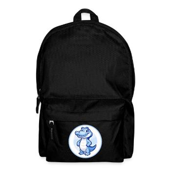 Krokodil Blau Kawaii Cartoon Figur Clipart - Rucksack - Schwarz - Vorne