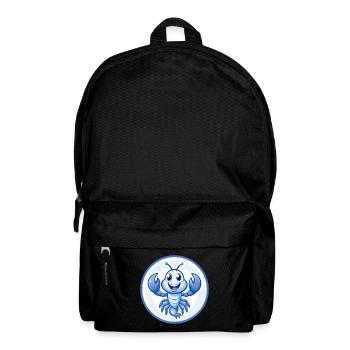 Craw bleu kawaii dessin animé personnage Clipart animal de compagnie - Sac à dos - noir - Devant