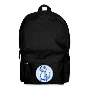 Komodowaran Blau Niedliche Kawaii Cartoon Clipart Haustier - Rucksack - Schwarz - Vorne