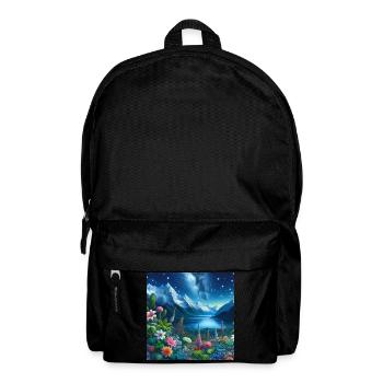 Starry Night on Alpine Garden n°2 - Backpack - black - Front