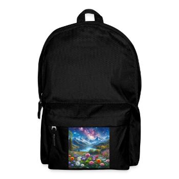 Starry Night on Alpine Garden N°4 - Backpack - black - Front