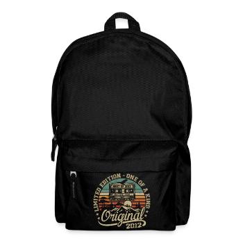 Jahrgang 2012 Geburtstagsgeschenk 2012 Retro 2012 - Rucksack - Schwarz - Vorne