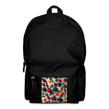 Gemüse - Rucksack - Schwarz - Vorne