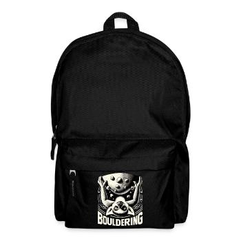 Bouldering Lemur Climbing Gift - Backpack - black - Front