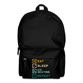 Ice Skaters Ice Rink Hobby Speed Skating - Backpack - black - Front
